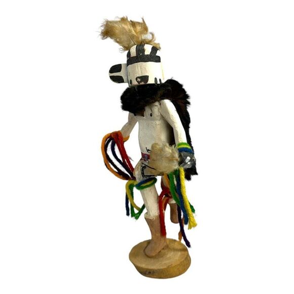 Vintage Hopi Hoop Dancer Kachina Doll Handcrafted  8" Tall Unique Folk Art SEE - Picture 2 of 9